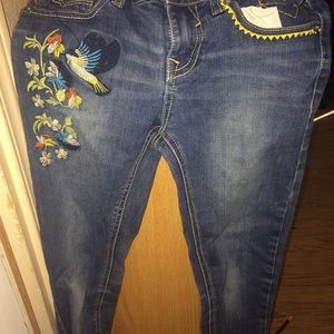 Cute embroidered jeans